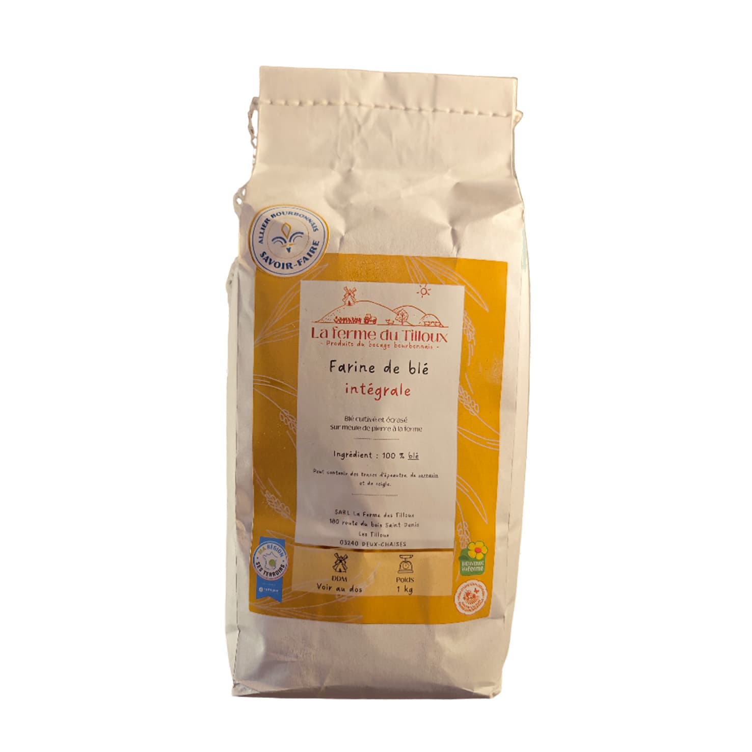 Farines de blé 1kg (intégrale ou semi-complète) – Image 3