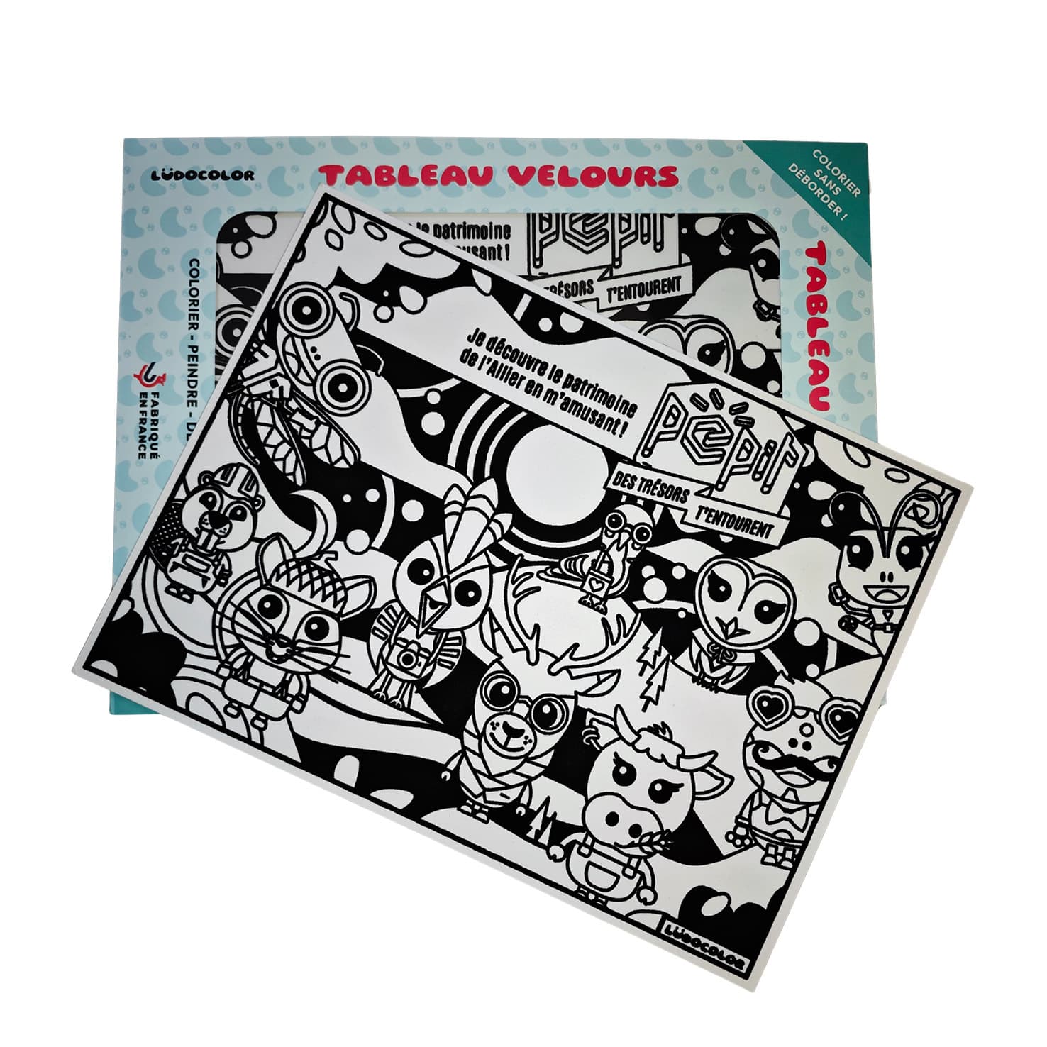Tableau velours à colorier