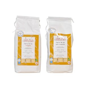 Farines de blé 1kg (intégrale ou semi-complète)